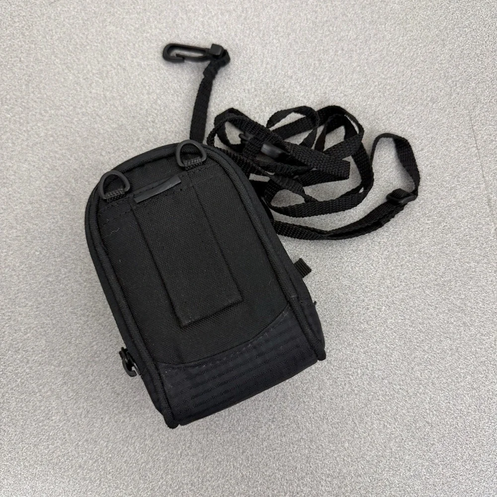 Lowepro Camera Case Unisex OS Black Digital Padded Pouch With Neck Strap